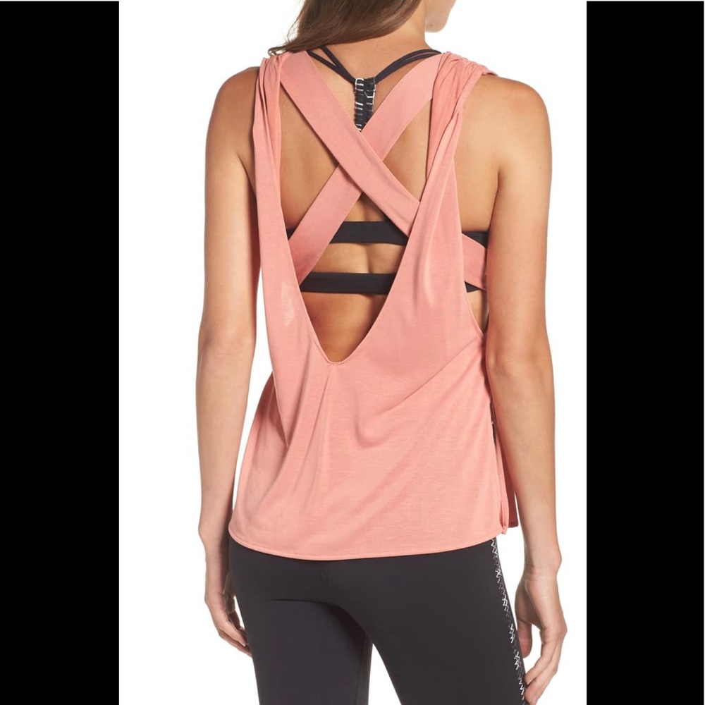 NWT Free People Cross Train Tank Peach M/8-10 - Picture 3 of 7